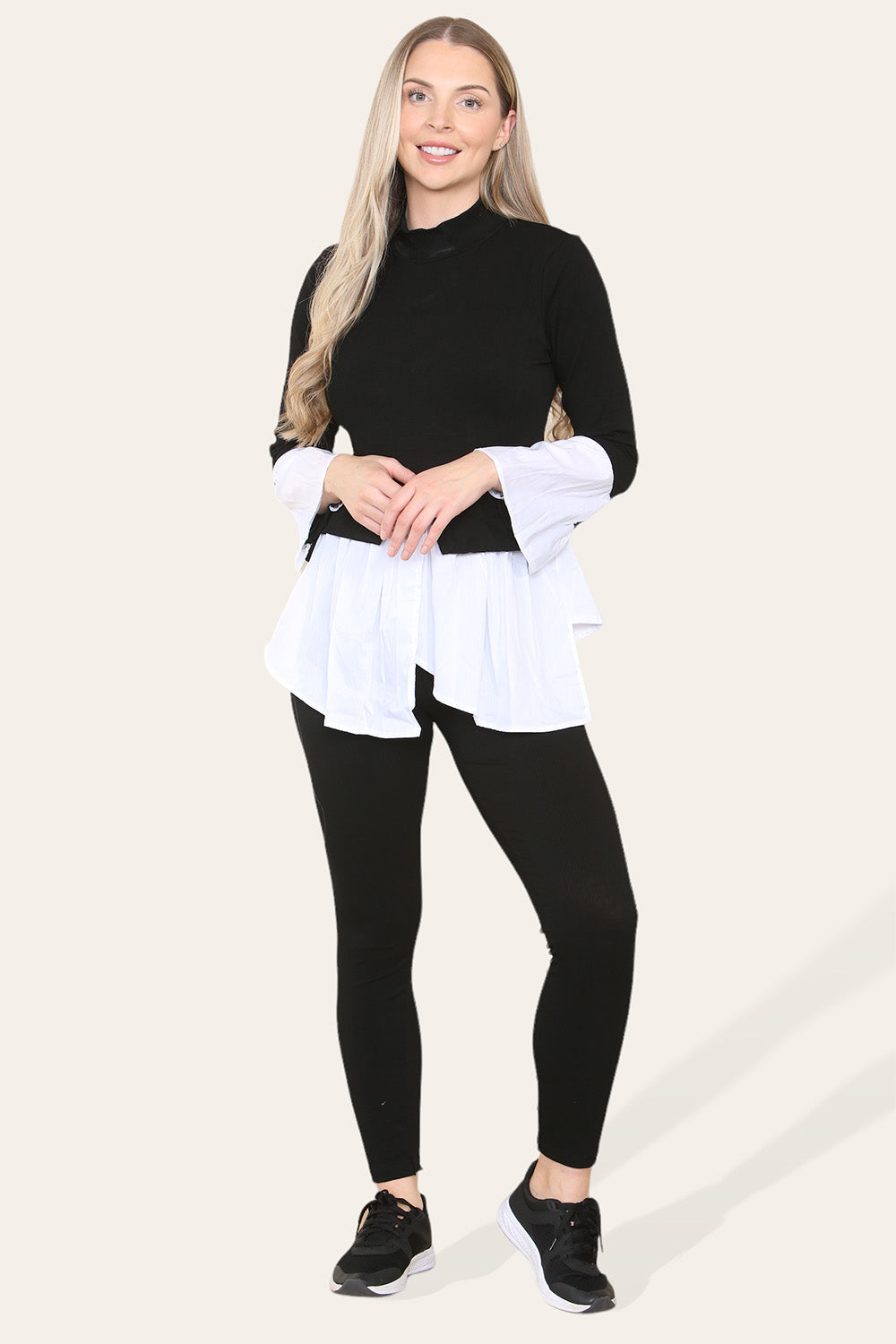 Ribbed Lounge Wear Flared Shirt and Leggings Co-Ord Set 🇬🇧