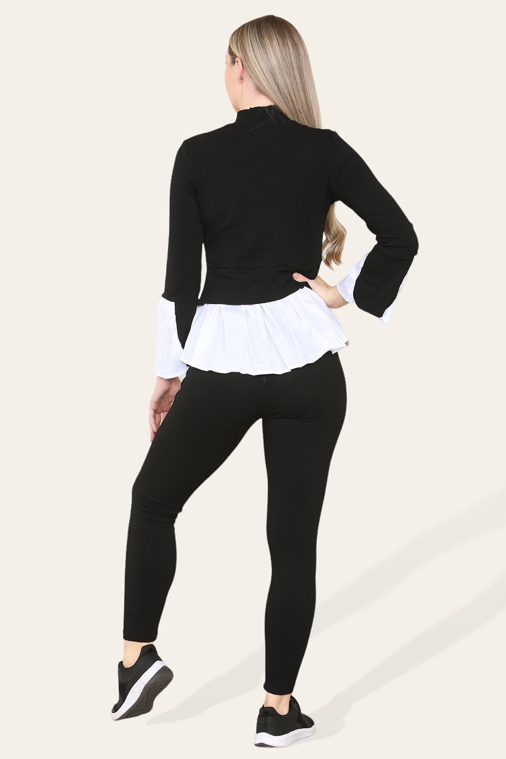 Ribbed Lounge Wear Flared Shirt and Leggings Co-Ord Set 🇬🇧