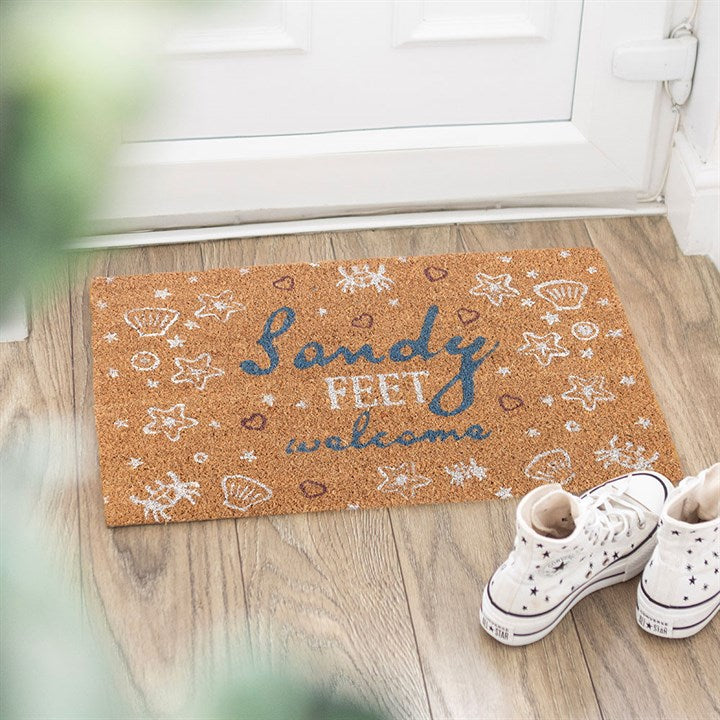 Natural Sandy Feet Welcome Doormat 🇬🇧