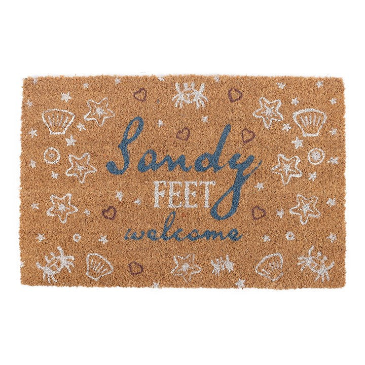 Natural Sandy Feet Welcome Doormat 🇬🇧