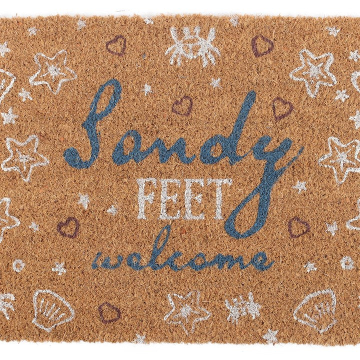 Natural Sandy Feet Welcome Doormat 🇬🇧