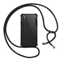 Lanyard Chain Tape Necklace Candy Color Phone Case For iPhone 11 7 8 Plus X XR XS 11Pro Max Airbag Soft TPU Back Shell For Carry 🇨🇳