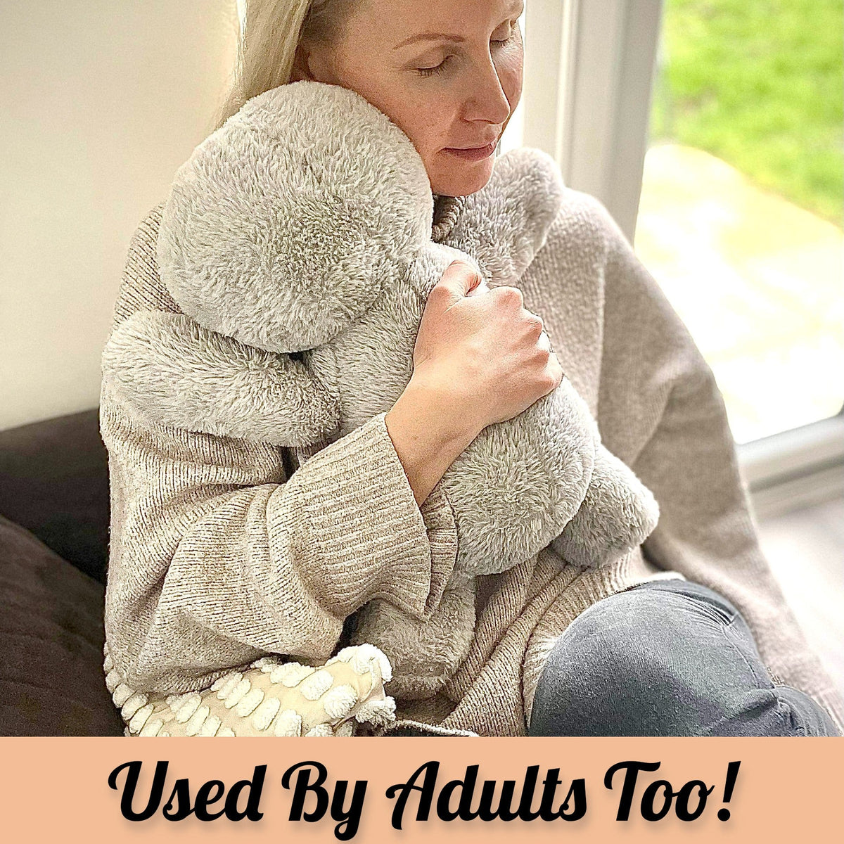 1.5kg Weighted Teddy For Anxiety - Sloth Weighted Stuffed Animal 🇬🇧