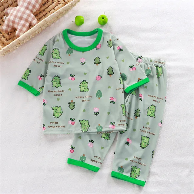 2-Piece Children Three-Quarter Sleeve Pyjamas Set 🇨🇳