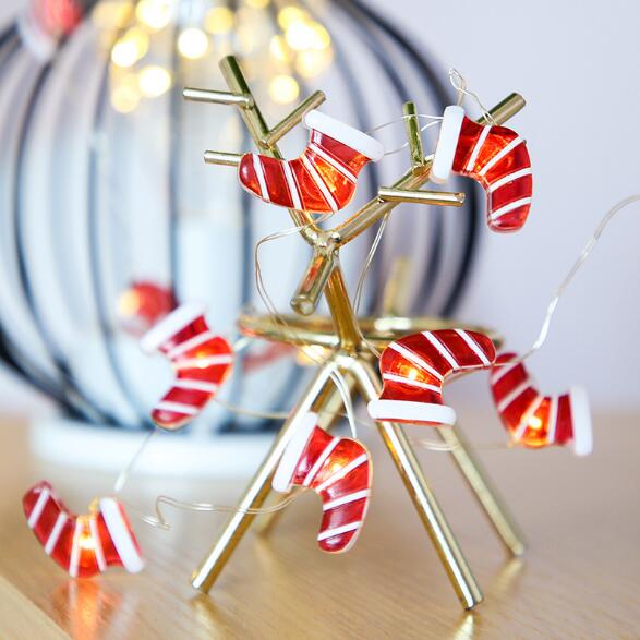 Snowman Christmas Tree LED Garland String Lights Snowflakes String Fairy Lights Hanging Ornaments 🇨🇳
