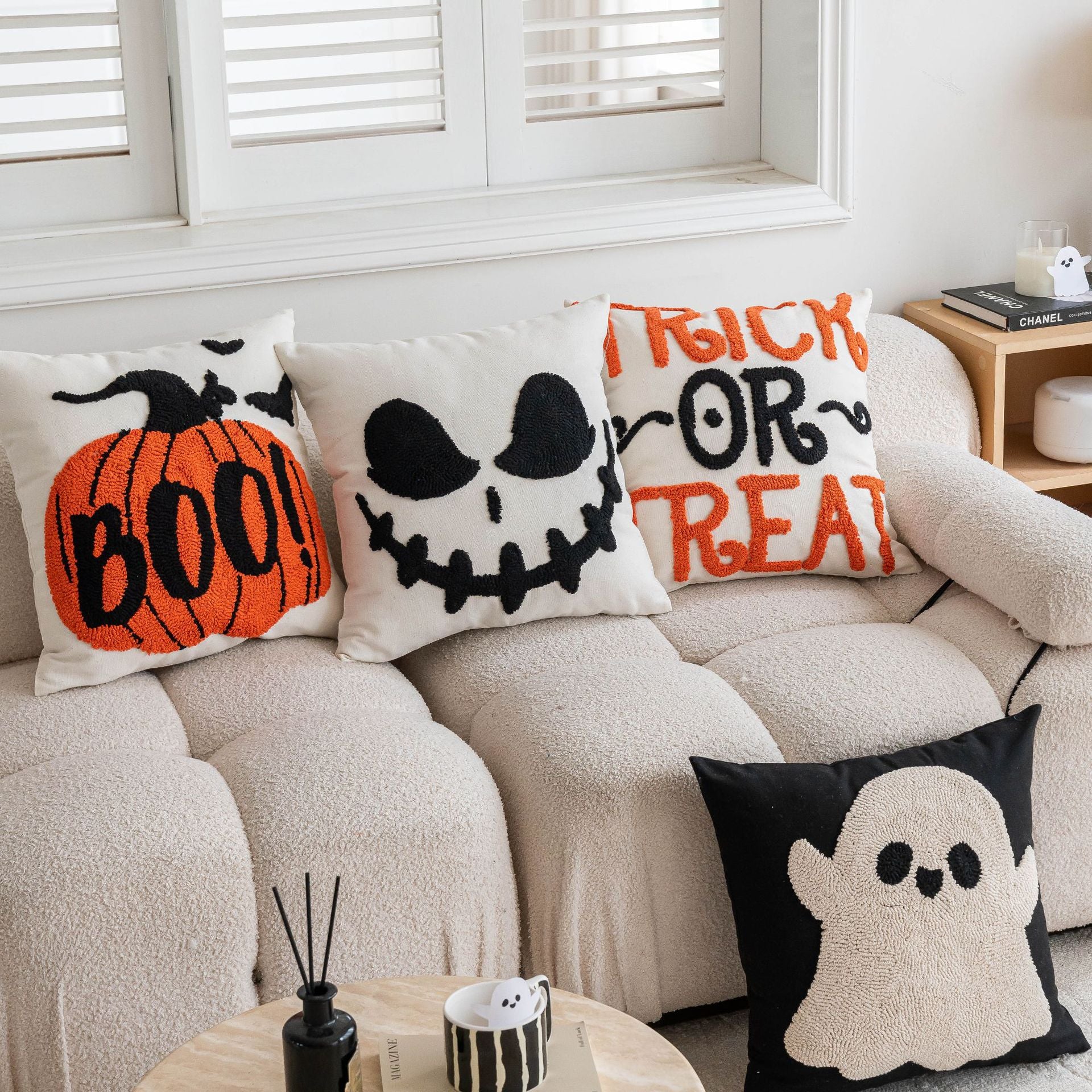 Halloween Pillow Modern Minimalist Ins Style Bedroom Cushion Pillow Set for Home Use 🇨🇳