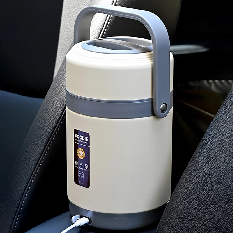 Double layer portable insulated lunch box thermostatic pot 🇨🇳