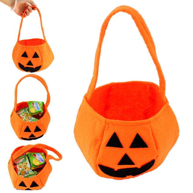 Halloween Party Supplies Non-woven Fabrics Pumpkin Bags 🇨🇳