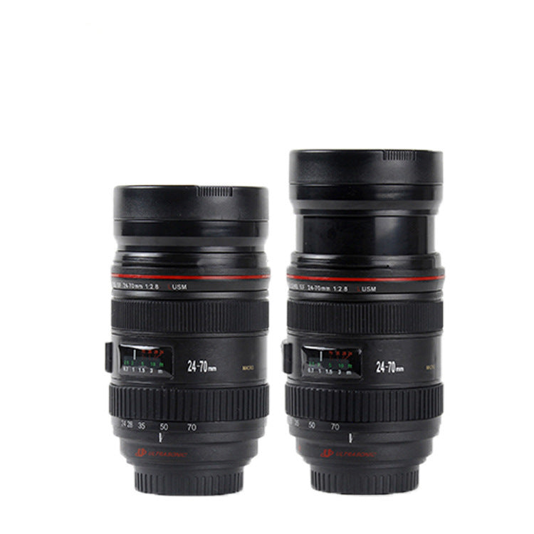 DSLR lens cup stainless steel water cup office coffee cup 🇨🇳