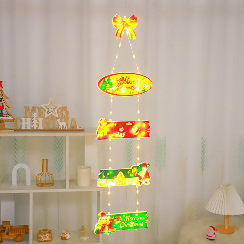 New hanging lights, LED signs, Christmas scene decoration, window display, light string, atmosphere lights 🇨🇳