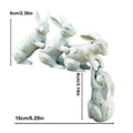 Four Wild Rabbits Ornament Garden Resin Crafts Sculpture Decoration 🇨🇳