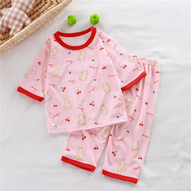 2-Piece Children Three-Quarter Sleeve Pyjamas Set 🇨🇳