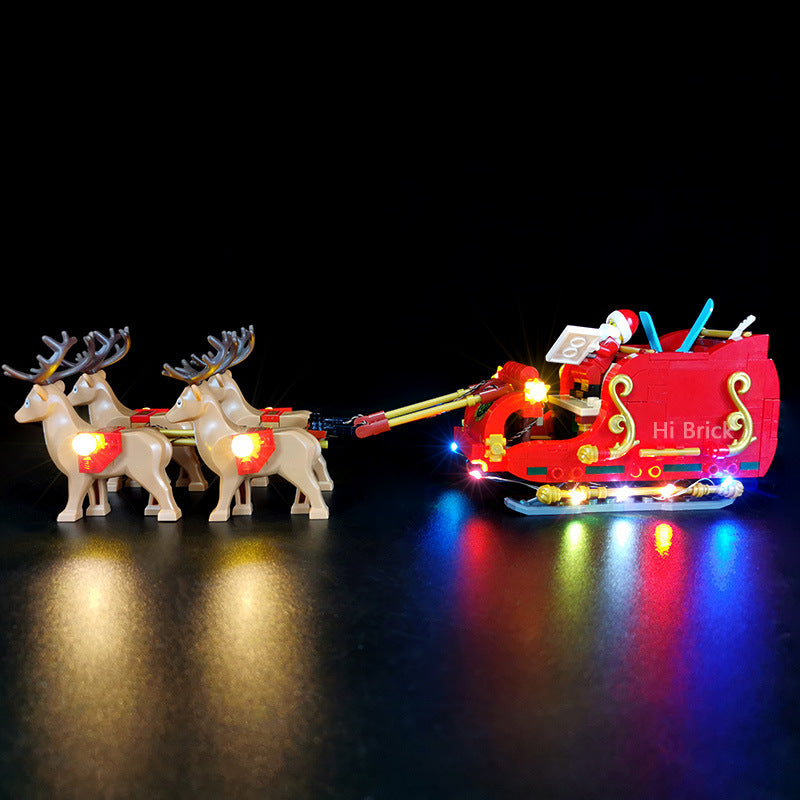 Building block lighting compatible with LEGO 40499 Santa Claus reindeer sled winter LED lights 🇨🇳