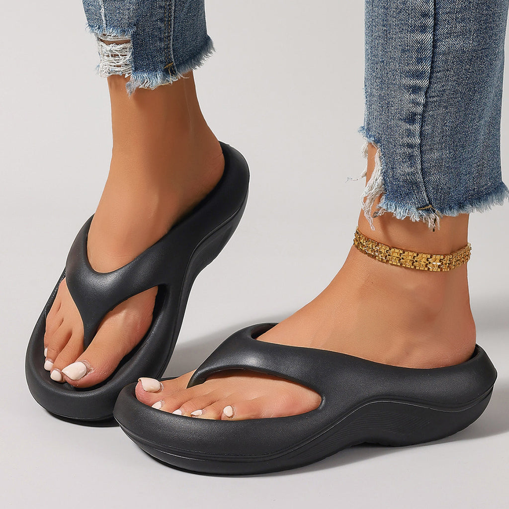 Cross-border Thong Sandals for Women EVA Outdoor Anti-slip Soft Sole Beach Slippers 🇨🇳