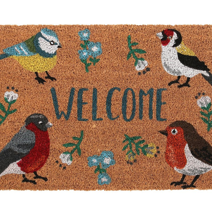 Natural British Garden Birds Doormat 🇬🇧
