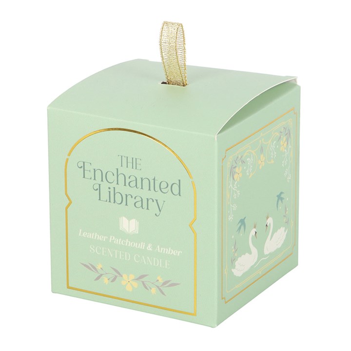 The Enchanted Library Leather, Patchouli & Amber Candle 🇬🇧