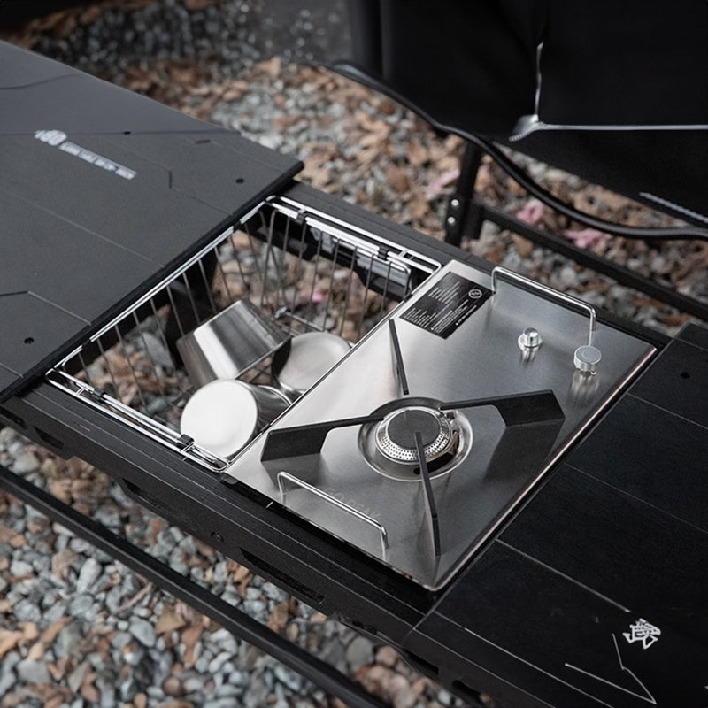 Stainless Steel Folding Basket: Drain & Wash, Ideal Camping Table Accessory 🇨🇳
