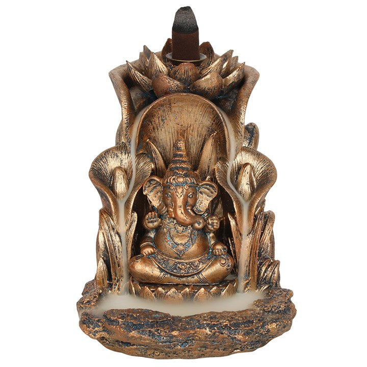 Bronze Ganesh Backflow Incense Burner 🇬🇧
