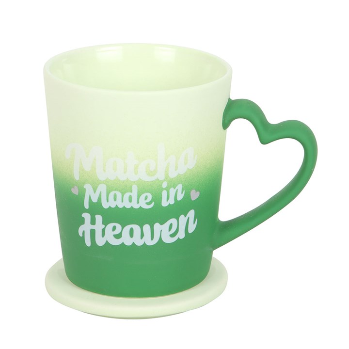 Matcha Made in Heaven Mug with Coaster Lid 🇬🇧