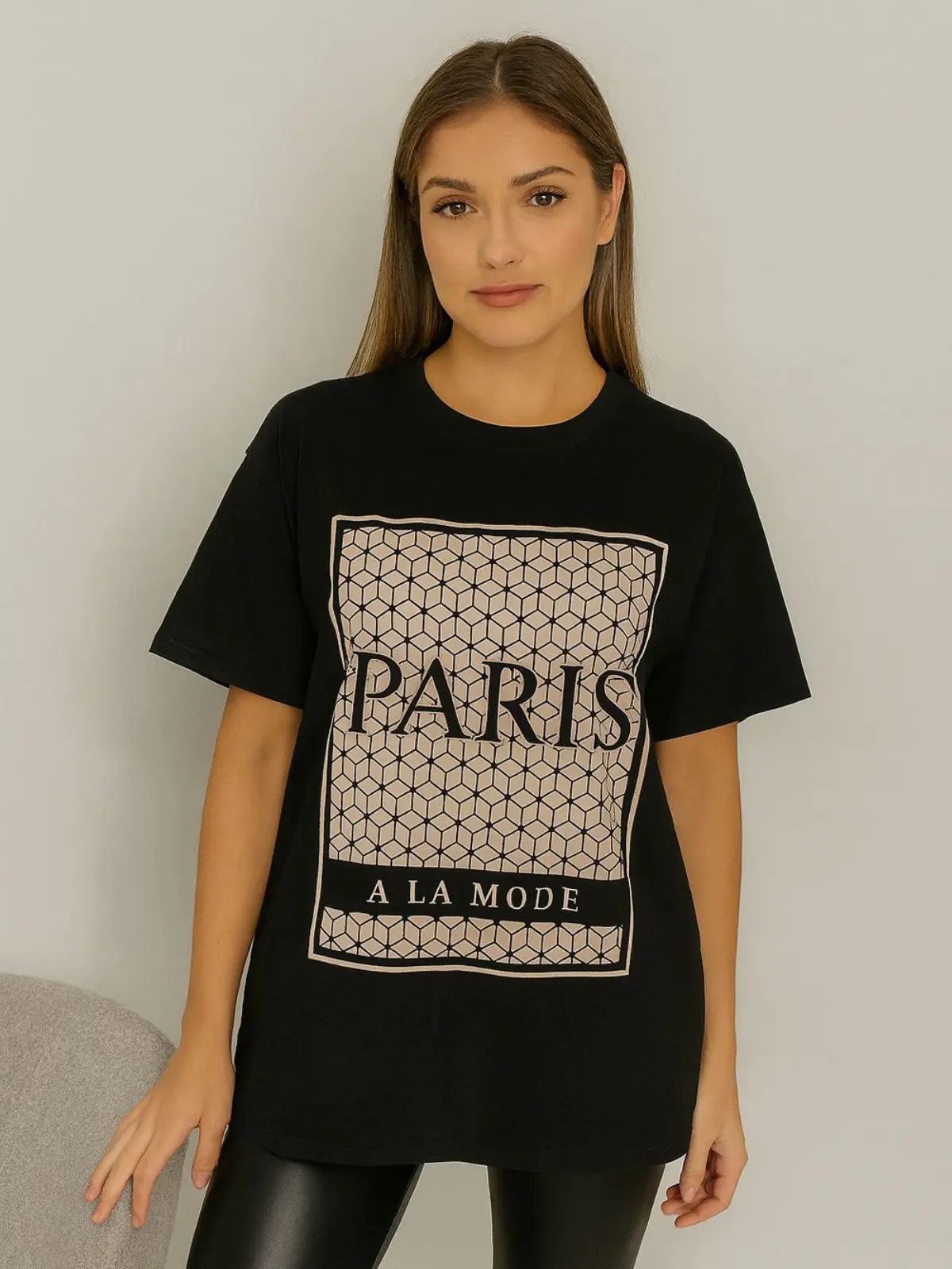 Ladies Paris A LA Mode Oversized T Shirt 🇬🇧