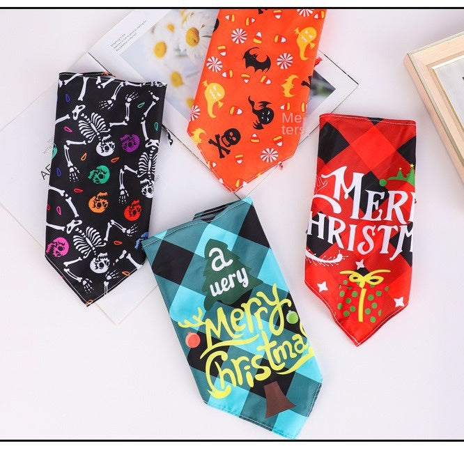 Pet Bandana for Dogs and Cats - Triangle Scarf Bib 🇨🇳