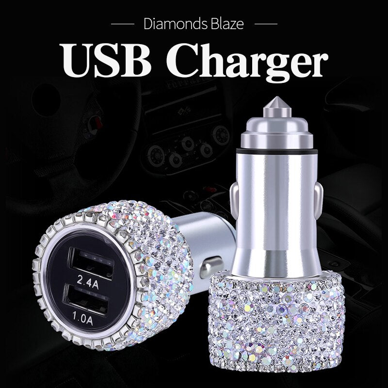 USB Car Charger For Mobile Phone Tablet GPS Fast Charger Car-Charger Dual USB 🇨🇳