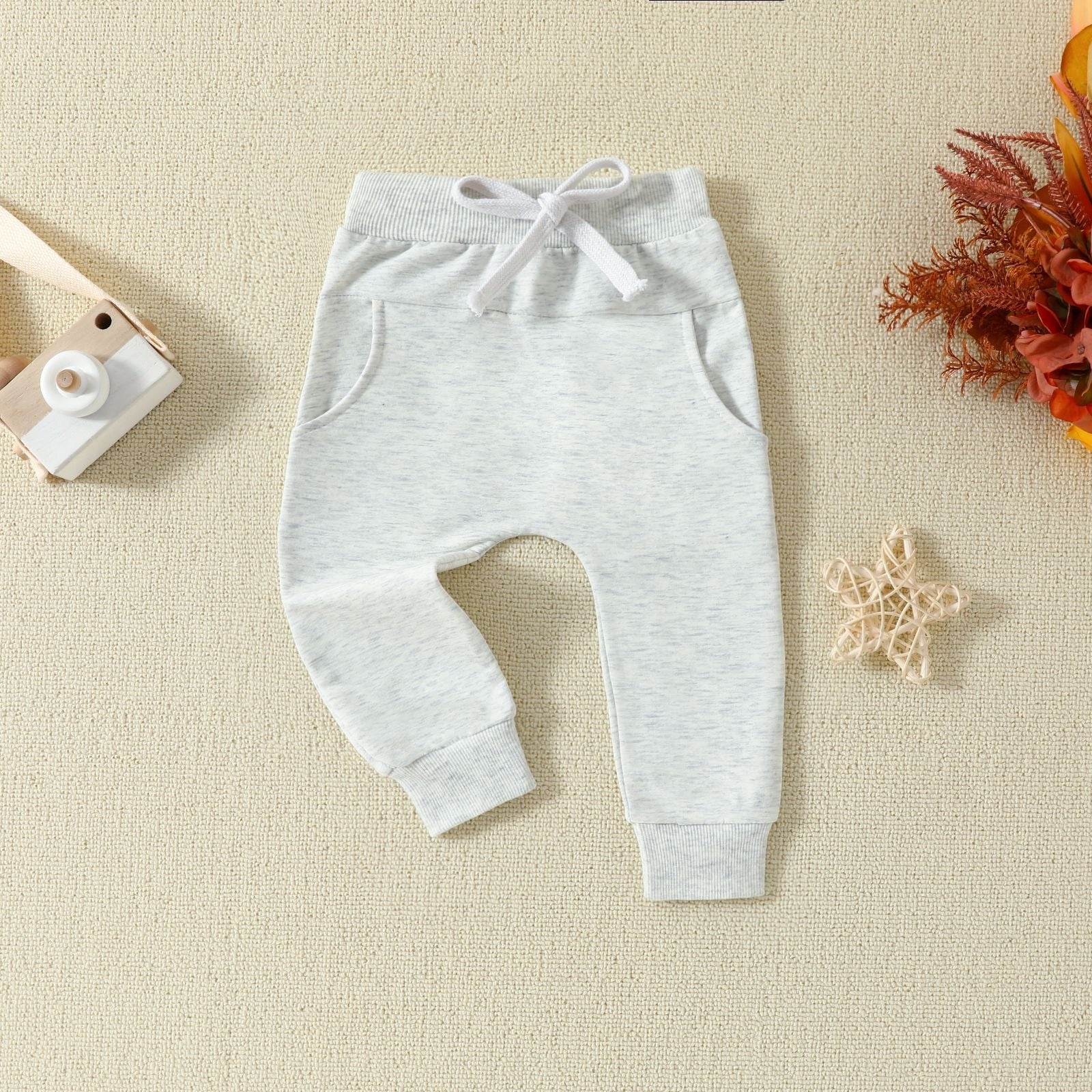 Infant and toddler children's letter printed long sleeved pullover, hoodie and pants two-piece set 🇨🇳