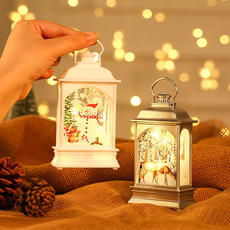 Christmas decorations, illuminated hand-held oil lamps, LED display 🇨🇳