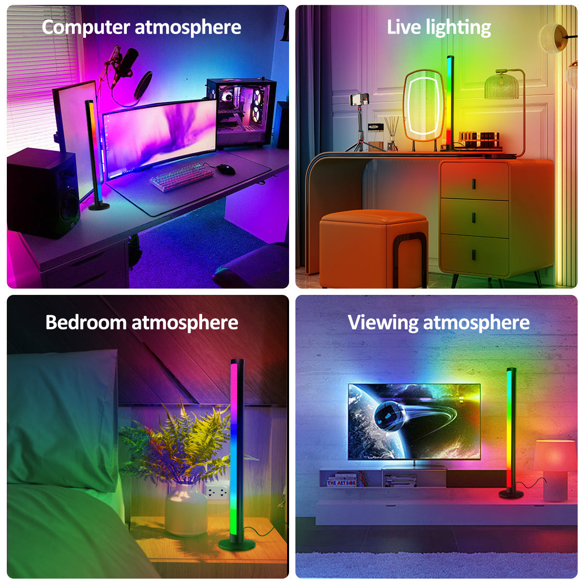 48 Lights USB Interface 2.4G Remote Control Desktop Atmosphere Light 🇨🇳