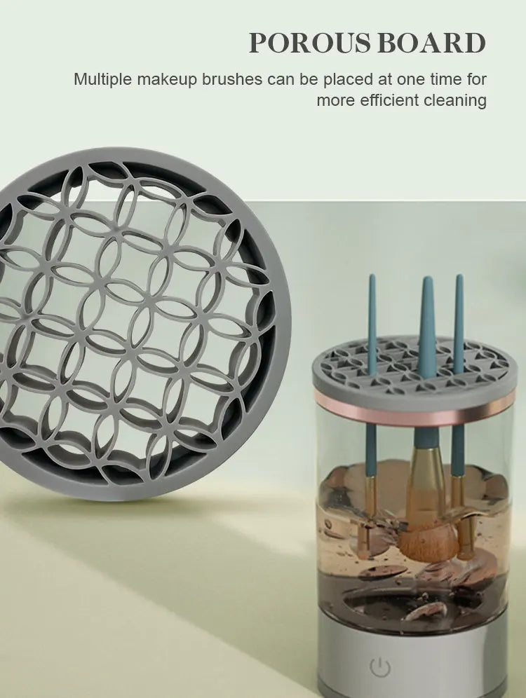 3 in 1 Automatic USB portable spinning makeup brush cleaner device 🇨🇳