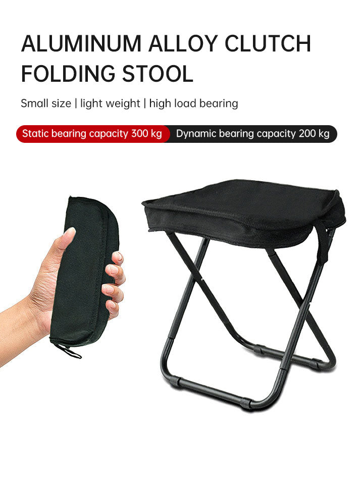 Aluminum alloy outdoor folding portable simple camping handbag stool 🇨🇳