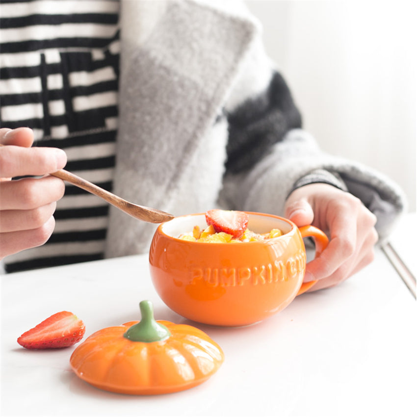 1pc Cute Ceramic Halloween Pumpkin Mug 🇨🇳