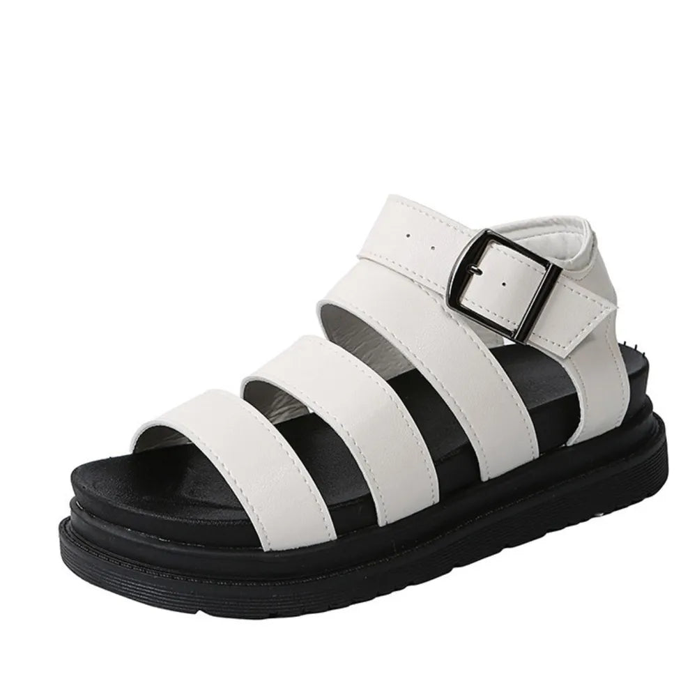 Peep Toe Buckle Platform Sandals 🇨🇳
