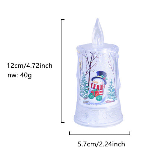 Christmas led electronic candle light Christmas snowman Elk decoration 🇨🇳