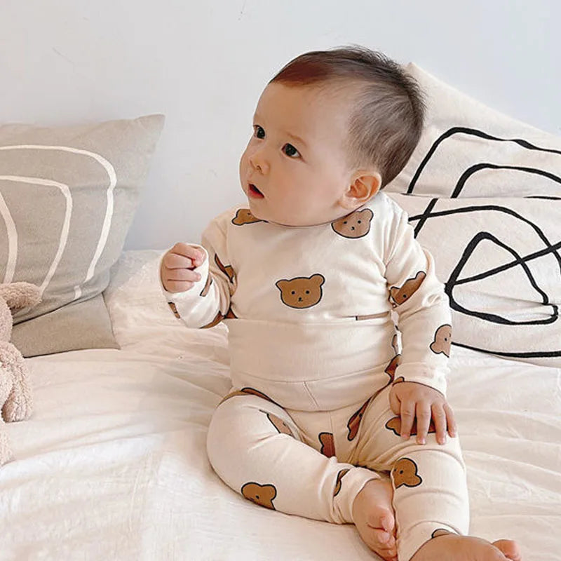 Newborn Long Sleeve Cotton Top and Pant pyjama Suit 🇨🇳