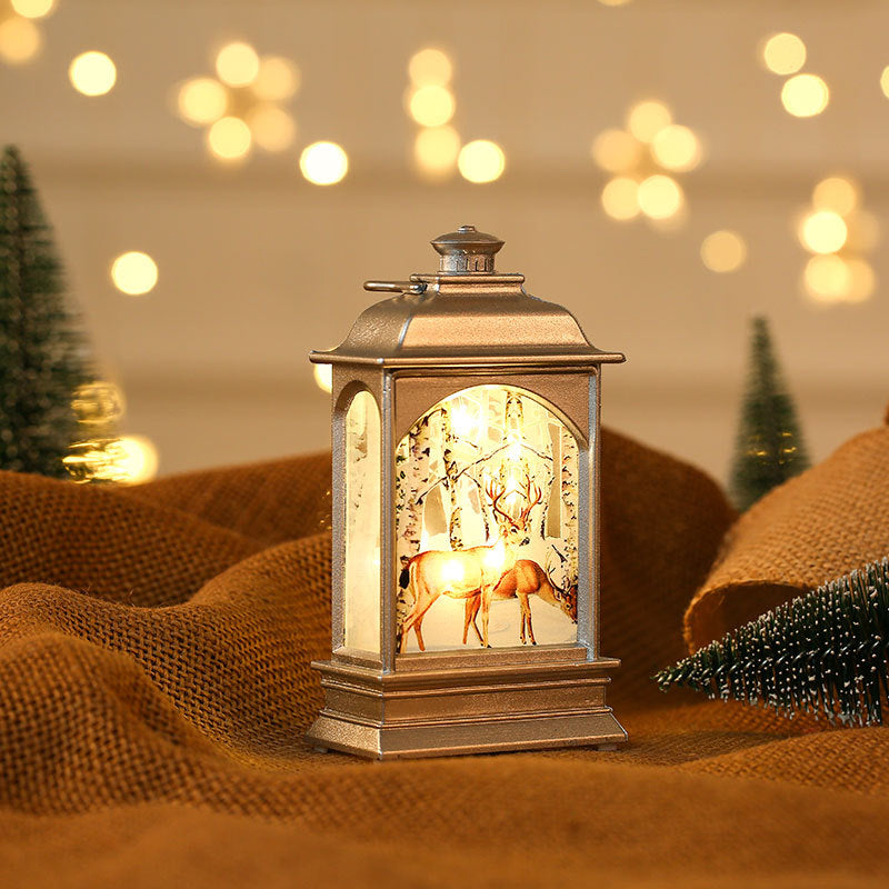Christmas decorations, illuminated hand-held oil lamps, LED display 🇨🇳