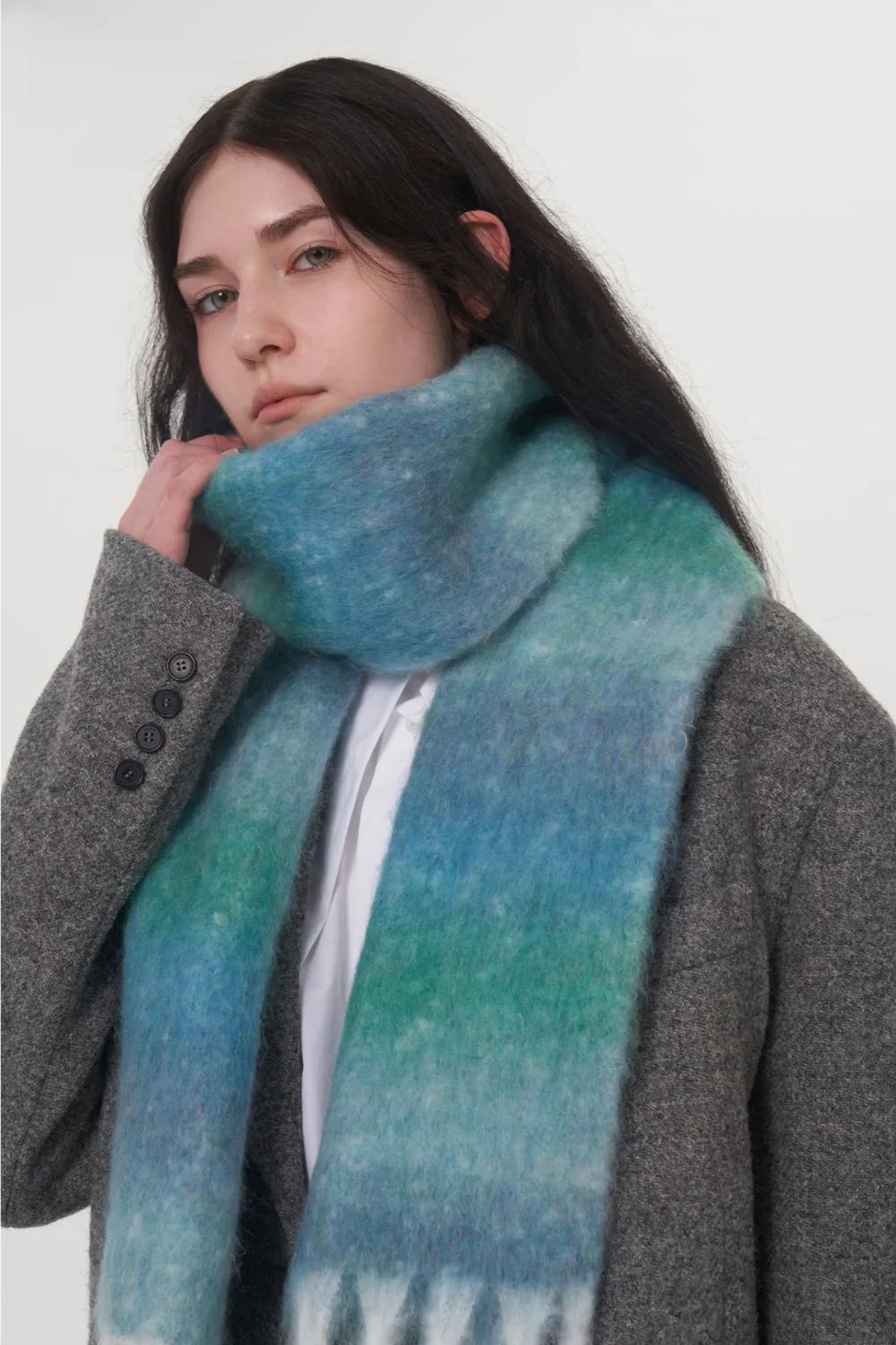 Fringe Gradient Thermal Scarf 🇨🇳