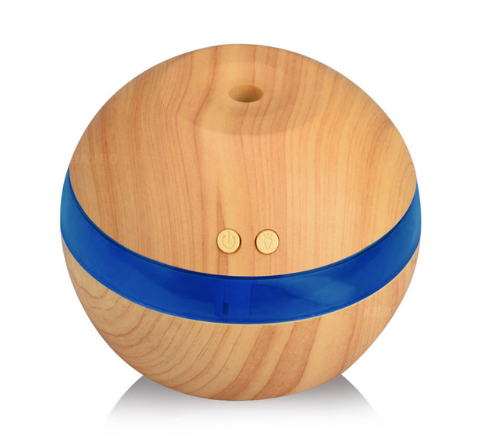 KBAYBO USB Ultrasonic Humidifier 290ml Aroma Diffuser Essential Oil Diffuser Aromatherapy Mist Maker with LED Light Wood grain 🇨🇳