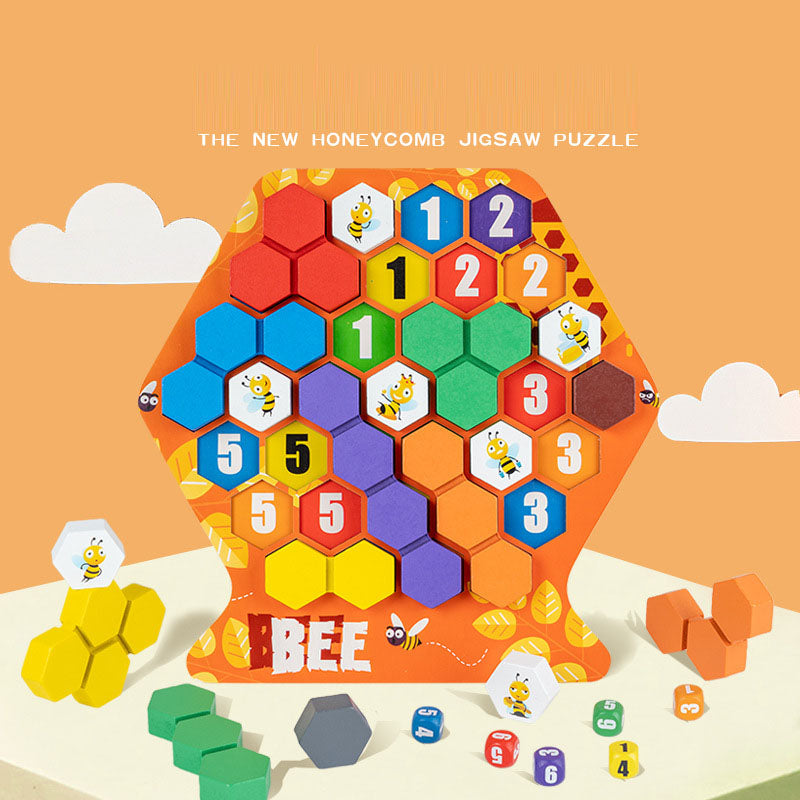 Honeycomb Versatile Puzzle Game to Exercise Spatial Logic/Thinking, Building Blocks, Focus Interaction Toys 🇨🇳