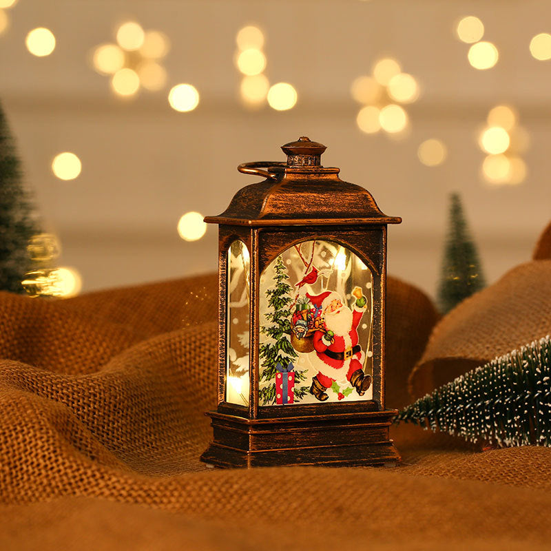 Christmas decorations, illuminated hand-held oil lamps, LED display 🇨🇳