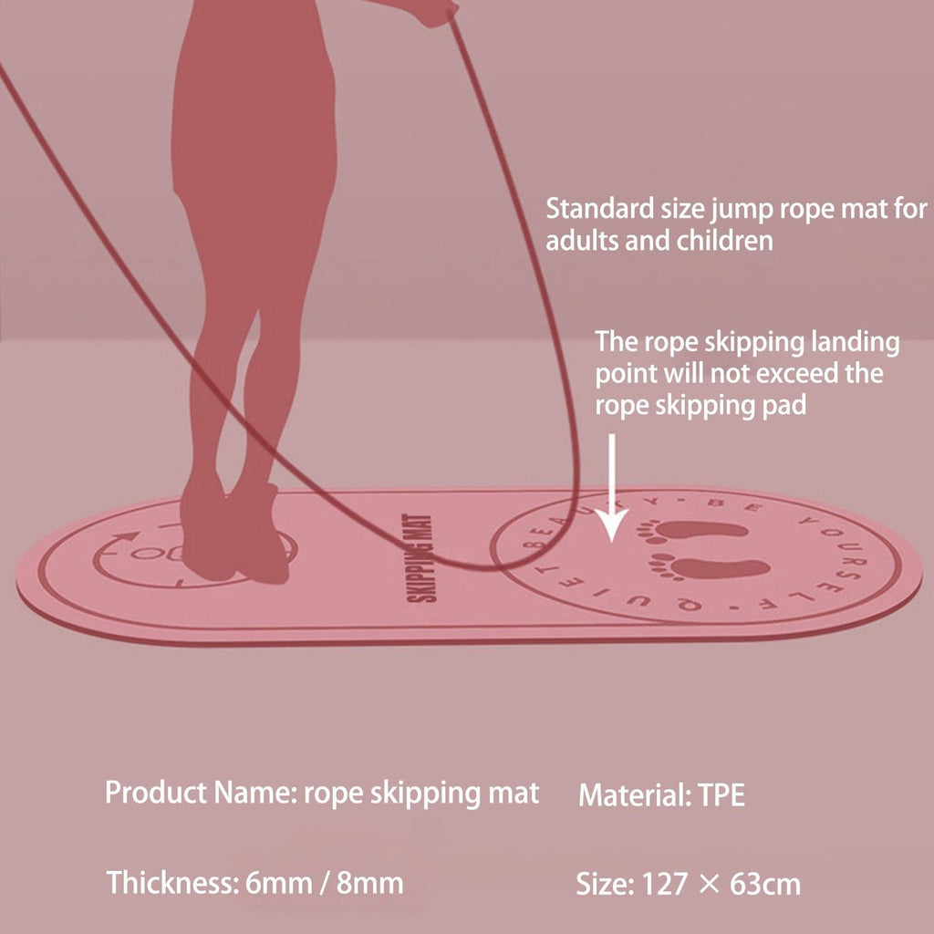 Jump Rope Mat Larger Non-Slip Indoor Outdoor Exercise Fitness Mat Crossrope Jump Rope Pad 🇨🇳