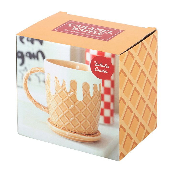 Waffle Mug and Coaster Set 🇬🇧