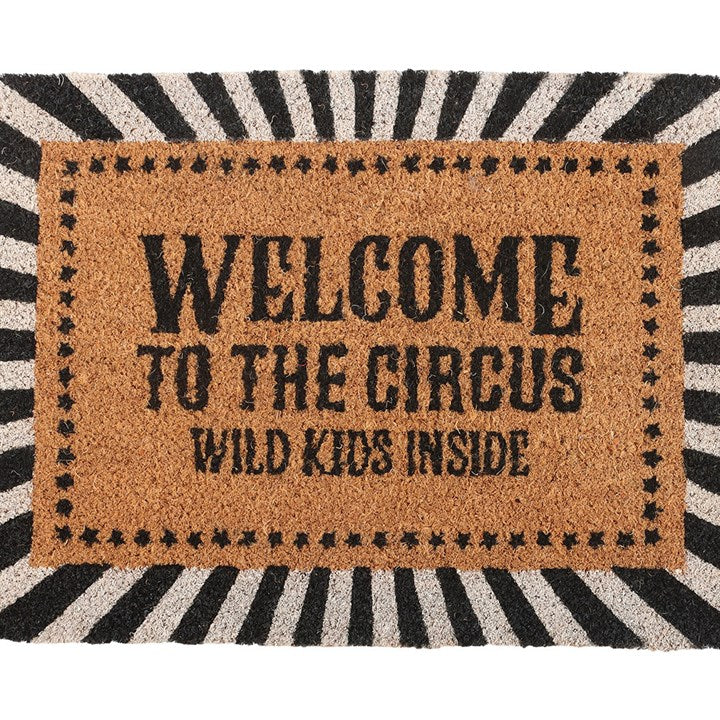 Black Welcome to the Circus Doormat 🇬🇧