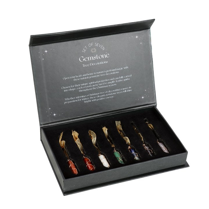 Set of 7 Hanging Crystal Tree Decorations 🇬🇧