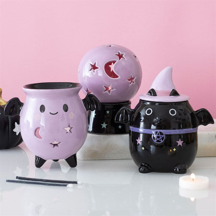 Pastel Bat Cat Oil Burner 🇬🇧