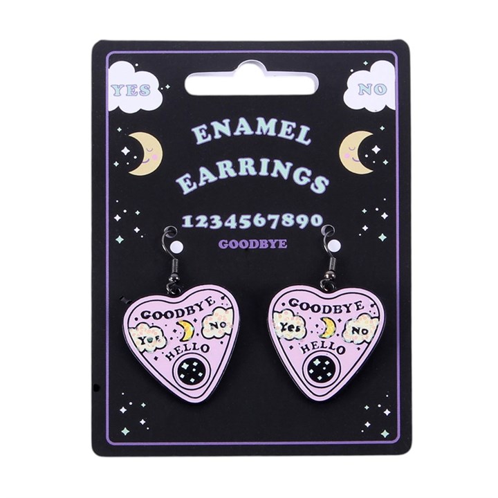 Pastel Talking Board Planchette Earrings 🇬🇧