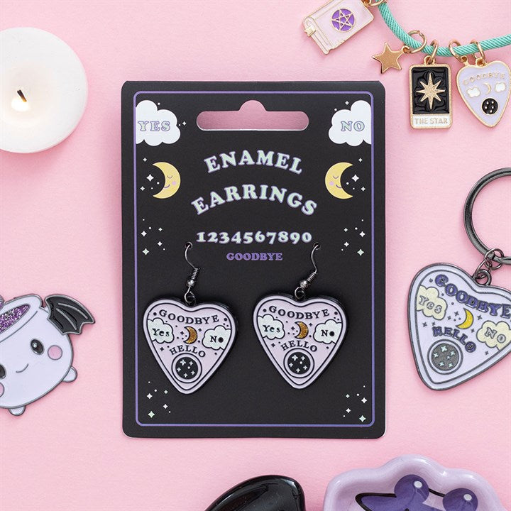 Pastel Talking Board Planchette Earrings 🇬🇧