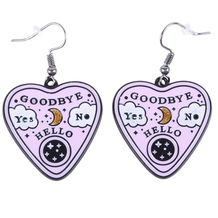 Pastel Talking Board Planchette Earrings 🇬🇧