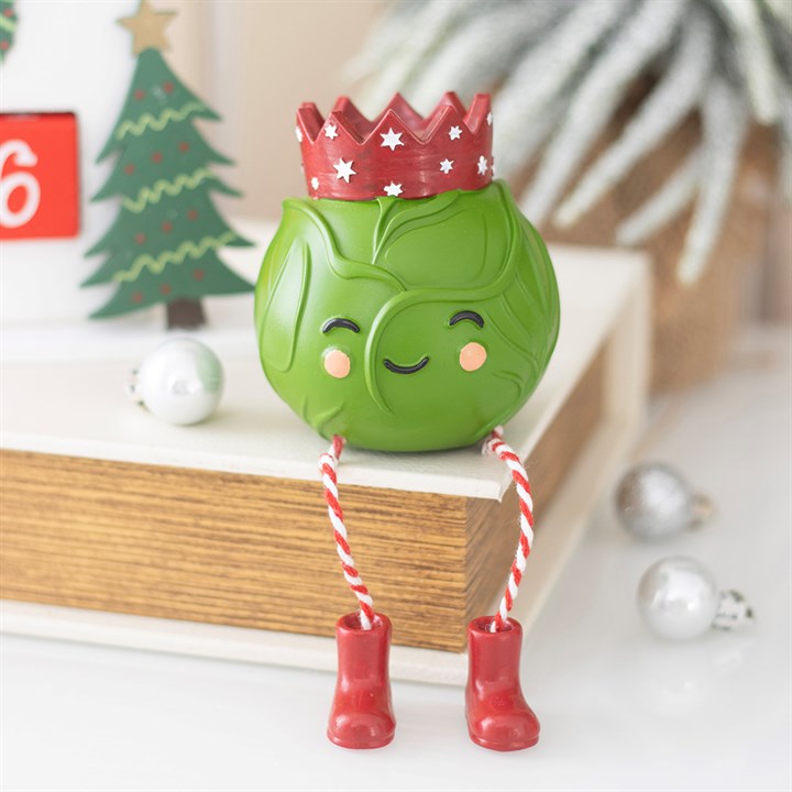 Brussles Sprout Shelf Sitter Ornament 🇬🇧