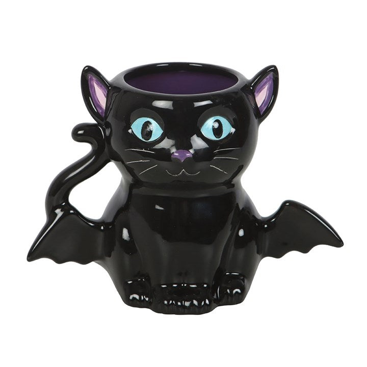 Cute and Creepy Bat Cat Mug 🇬🇧